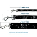 Load image into Gallery viewer, Dog Leash - Zodiac ARIES/Constellation Black/White
