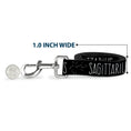 Load image into Gallery viewer, Dog Leash - Zodiac SAGITTARIUS/Constellation Black/White
