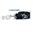 Load image into Gallery viewer, Dog Leash - Zodiac Capricorn Symbol/Constellations Black/White
