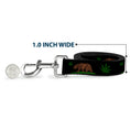 Load image into Gallery viewer, Dog Leash - Cali Bear/Pot Leaf Black/Gray/Green
