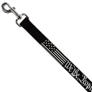 Dog Leash - Americana Flag/WE THE PEOPLE Black/White