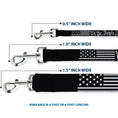 Load image into Gallery viewer, Dog Leash - Americana Flag/WE THE PEOPLE Black/White
