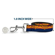 Dog Leash - Arizona Flag Red/Yellow/Gold/Blue