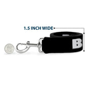 Buckle-Down Dog Leash - BITCH PLEASE Black/White