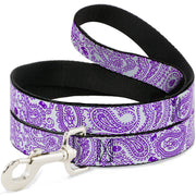 Dog Leash - Bandana/Skulls White/Purple