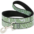 Load image into Gallery viewer, Dog Leash - Bandana/Skulls White/Irish Green
