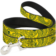 Dog Leash - Bandana/Skulls Gold/Green