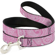 Dog Leash - Bandana/Skulls Pink/White