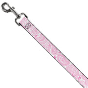 Dog Leash - Bandana/Skulls White/Pink