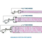 Dog Leash - Bandana/Skulls White/Pink