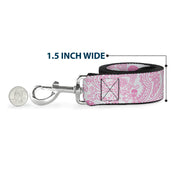 Dog Leash - Bandana/Skulls White/Pink