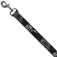 Load image into Gallery viewer, Dog Leash - BD AUTHENTIC SEATBELT BELT NY-LA Black/White
