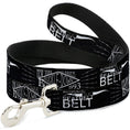 Load image into Gallery viewer, Dog Leash - BD AUTHENTIC SEATBELT BELT NY-LA Black/White
