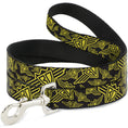 Load image into Gallery viewer, Dog Leash - BD Logo Scattered Black/Yellow
