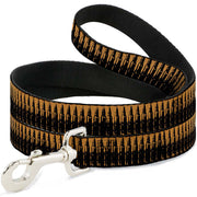Buckle-Down Dog Leash - Bullets2 Orange/Black