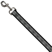 Dog Leash - BD Monogram2 Gray/Black