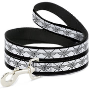 Dog Leash - BD Monogram2 White/Black