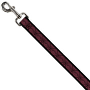 Dog Leash - BD Monogram2 Red/Black