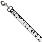 Dog Leash - BUCKLE-DOWN Shapes Black/White
