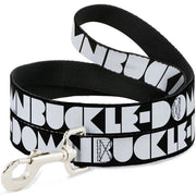 Dog Leash - BUCKLE-DOWN Shapes Black/White