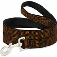 Load image into Gallery viewer, Dog Leash - Bone & Paw Monogram Brown/Orange

