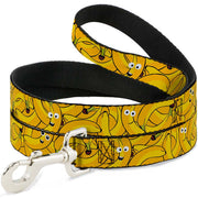 Dog Leash - Bananas Stacked Cartoon Yellows
