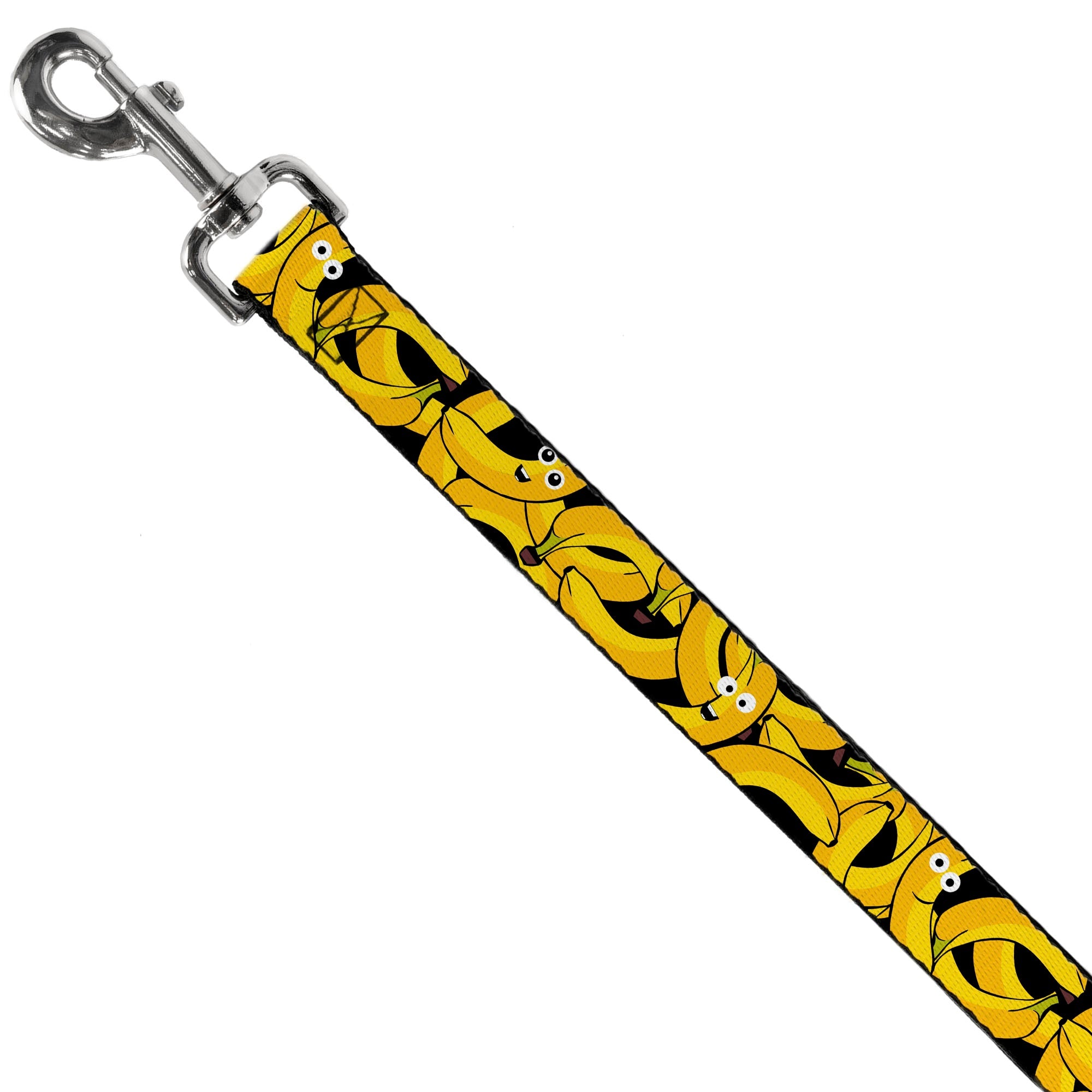 Dog Leash - Bananas Stacked Cartoon Black//Yellows