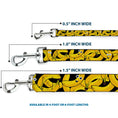 Load image into Gallery viewer, Dog Leash - Bananas Stacked Cartoon Black//Yellows
