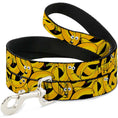 Load image into Gallery viewer, Dog Leash - Bananas Stacked Cartoon Black//Yellows
