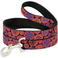 Load image into Gallery viewer, Dog Leash - Boho Mandala Purples/Oranges/Pinks
