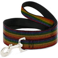Load image into Gallery viewer, Dog Leash - Burlap Texture Rainbow
