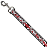 Dog Leash - Corset Lace Up w/Bow Black/Red