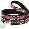 Load image into Gallery viewer, Dog Leash - Corset Lace Up w/Bow Black/Red
