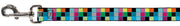 Dog Leash - Checker Bright Pastel w/Outline
