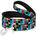 Load image into Gallery viewer, Dog Leash - Checker Bright Pastel w/Outline
