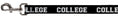 Load image into Gallery viewer, Dog Leash - COLLEGE Black/White
