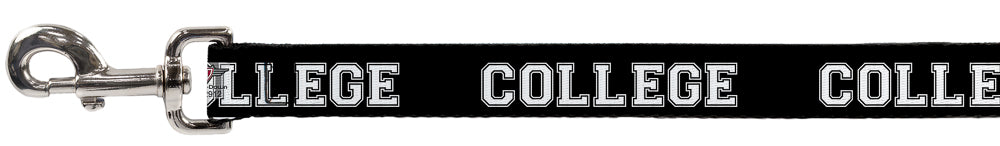 Dog Leash - COLLEGE Black/White