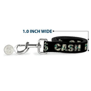 Dog Leash - CASH MONEY $ Black/Dollars