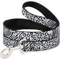 Load image into Gallery viewer, Dog Leash - Cheebra White/Black
