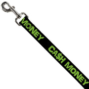 Dog Leash - CA$H MONEY Black/Green