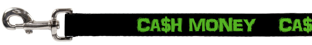 Dog Leash - CA$H MONEY Black/Green