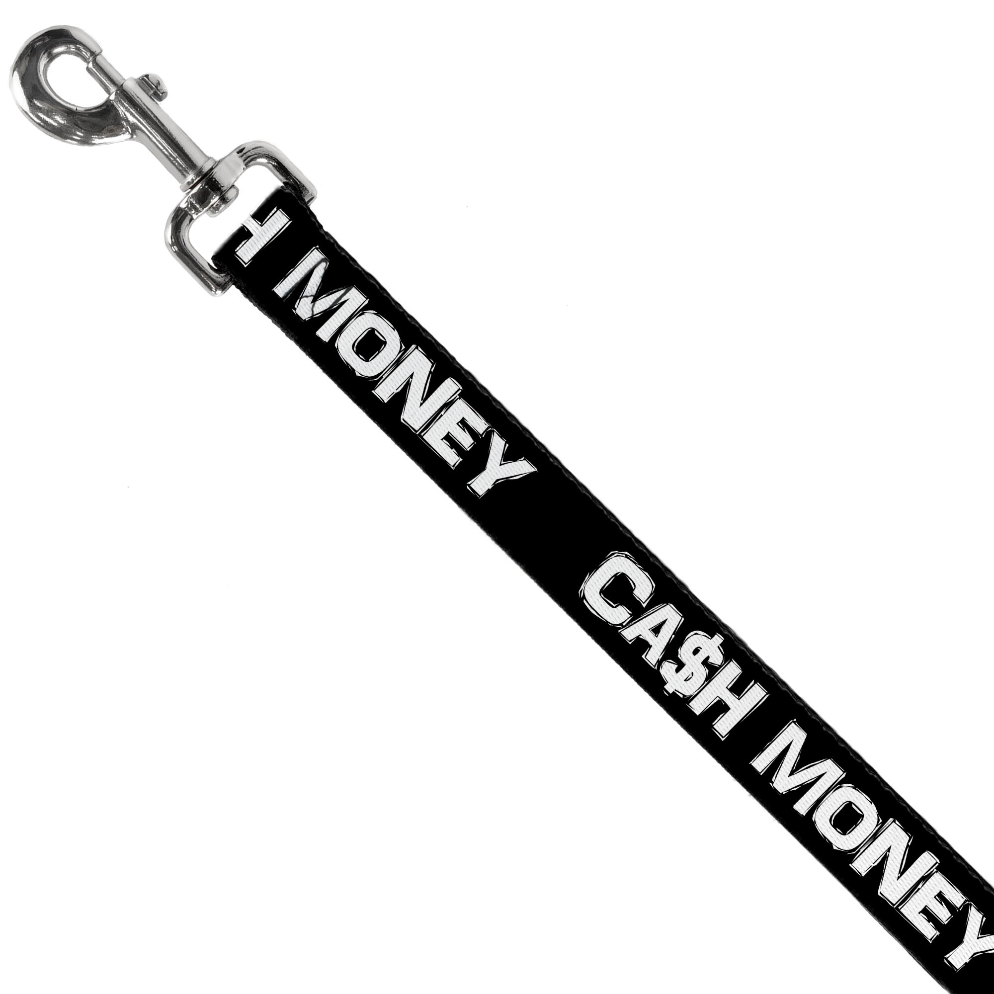 Dog Leash - CA$H MONEY Black/White