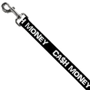 Dog Leash - CA$H MONEY Black/White