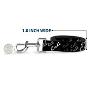 Dog Leash - CALI Fade Diagonal Black/Gray/White