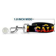 Dog Leash - CALI Tropical Black/Multi Color