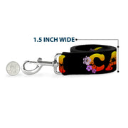 Dog Leash - CALI Tropical Black/Multi Color