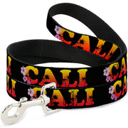 Dog Leash - CALI Tropical Black/Multi Color