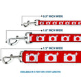 Load image into Gallery viewer, Dog Leash - Camera Red/White
