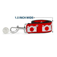 Load image into Gallery viewer, Dog Leash - Camera Red/White
