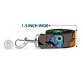 Load image into Gallery viewer, Dog Leash - Cute Dinosaurs w/Mustaches Gray

